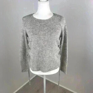 American Eagle Grey Tie Side Sweater Size XS